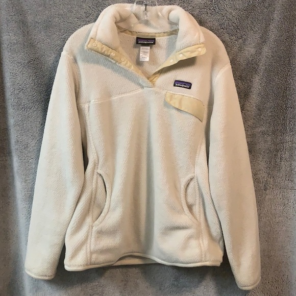 Patagonia Jackets & Blazers - Patagonia Re-tool Snap-T Cream Pullover Polartec Fleece